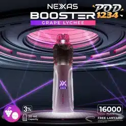 Nexas Booster 16000 Puffs ราคาส่ง GRAPE LYCHEE